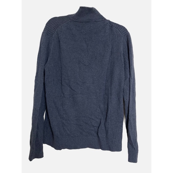 Calvin Klein Men's Blue 1/4 Zip Pullover Sweater - Large - Picture 5 of 7